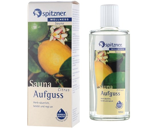 Концентрат для саун Лимон Spitzner Saunaaufguss Citrus, изображение 5