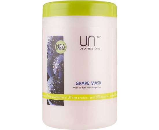 UNi.tec Professional Grape Mask - Маска для пофарбованих і хімічно пошкодженого волосся 1000 мл, фото 