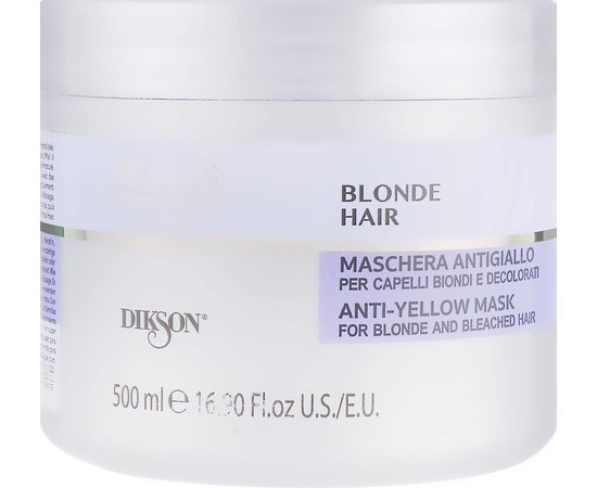 Маска для осветленных волос Dikson Keiras Urban Barrier Blonde Hair Mask, 500 ml