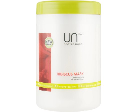 UNi.tec Professional Gibiscus Mask - Маска, що відновлює для пошкодженого волосся, 1000 мл., фото 