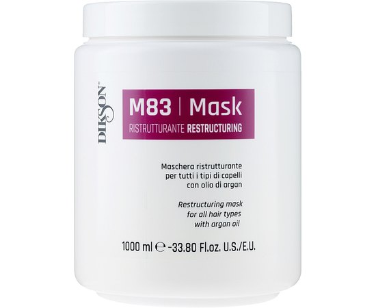 Маска восстанавливающая для всех типов волос Dikson SM Restructuring Mask M83, 1000 ml