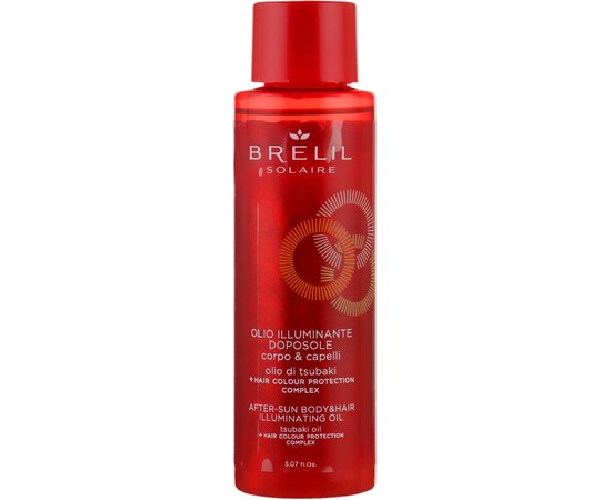 Олія для волосся та тіла після перебування на сонці для сяючого ефекту Brelil Solaire Oil, 150 ml, фото 