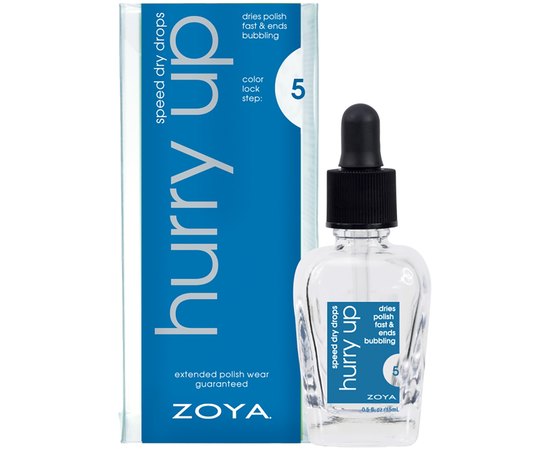 Масляные капли для сушки лака Zoya Hurry Up Speed Dry Drops, изображение 2