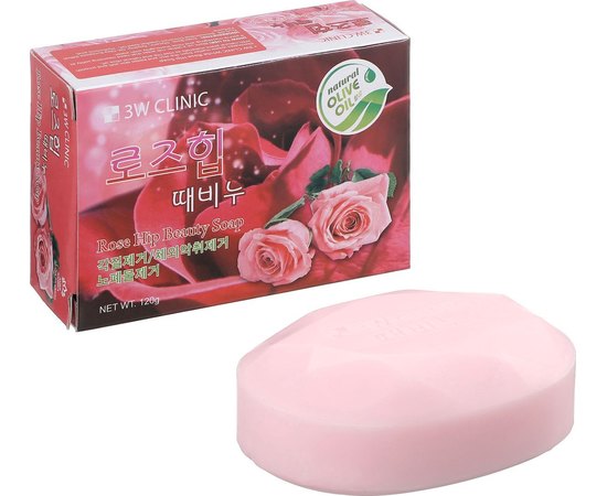 Мыло для лица и тела очищающее с экстрактом древесного угля 3W CLINIC Charcoal Beauty Soap, 120 гр, фото 