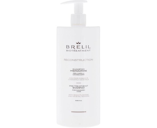Підготовчий шампунь для волосся Brelil BioTreatment Reconstruction Shampoo, 1000 ml, фото 