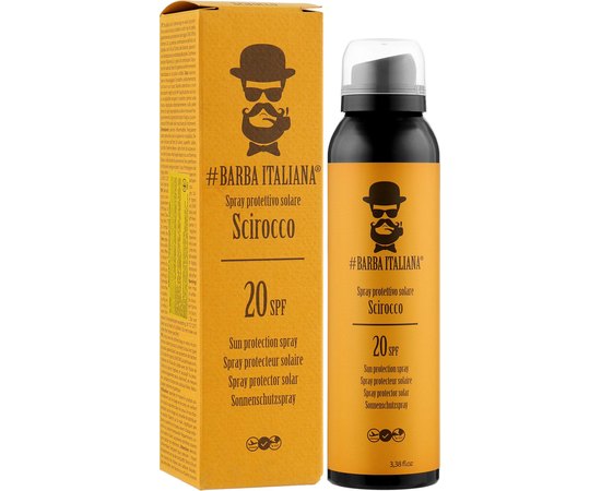 Солнцезащитный спрей Barba Italiana Scirocco Sun Protective Sprey SPF 20, 100 ml, изображение 2
