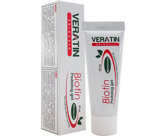 Укрепляющий и регенерирующий гель Veratin Skin Care Biotin, изображение 2