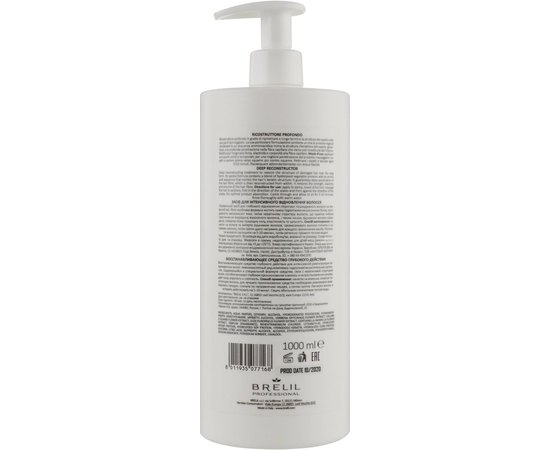 Відновлюючий засіб для волосся Brelil BioTraitement Reconstruction Deep Reconstructor, 1000 ml, фото _ab__is.image_number.default Відновлюючий засіб для волосся Brelil BioTraitement Reconstruction Deep Reconstructor, 1000 ml, фото _ab__is.image_number.default