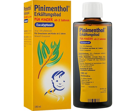 Жидкий концентрат для ванн Пиниментол для детей от 2-х лет Spitzner, 190 ml, изображение 2