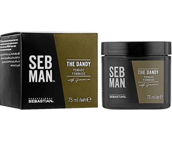 Крем-воск для укладки волос для естественной фиксации Sebastian Professional Seb Man The Dandy, 75 ml, изображение 2