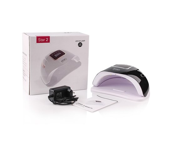 Лампа для манікюру Star 2 Black Led+Uv, 72 W, фото _ab__is.image_number.default