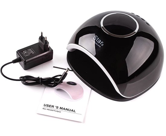 Лампа для манікюру Star 5 Black Led+Uv, 72 W, фото _ab__is.image_number.default