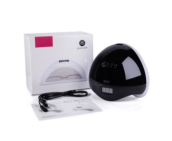 Лампа для манікюру Sun 5 Black Led+Uv, 48 W, фото _ab__is.image_number.default
