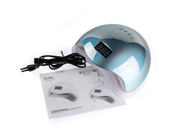 Лампа для манікюру Sun 5 Mirror Blue Led+Uv, 48 W, фото _ab__is.image_number.default