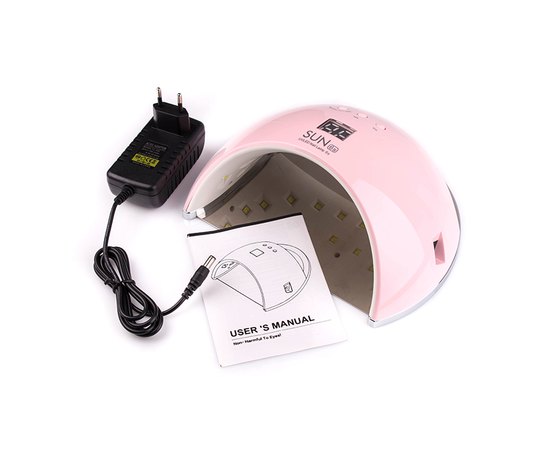 Лампа для манікюру Sun 6 Pink Led+Uv, 48 W, фото _ab__is.image_number.default