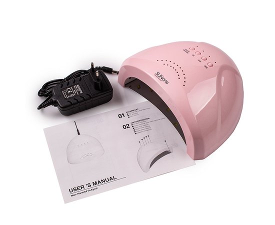 Лампа для манікюру Sun One Pastel Pink Led+Uv, 48 W, фото _ab__is.image_number.default