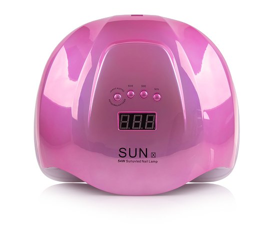 Лампа для манікюру Sun X Mirror Pink Led+Uv, 54 W, фото 