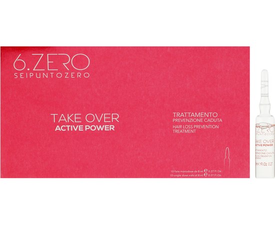Лосьон против выпадения волос SeipuntoZero Take Over Active Power Treatment, 10x8 ml