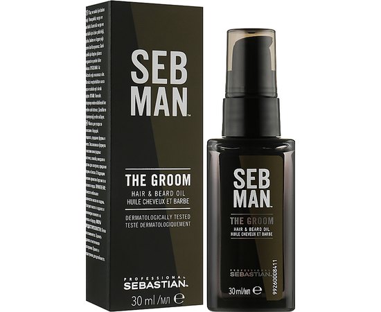 Масло для ухода за волосами и бородой Sebastian Professional Seb Man The Groom, 30 ml, изображение 2