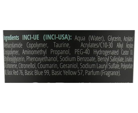 Моделирующий черный гель для волос Sensus Tabu Medium Black Gel 30, 150 ml, изображение 3