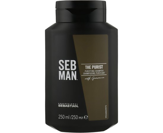 Sebastian Professional Seb Man The Purist Очищающий шампунь от перхоти, 250 мл, фото 