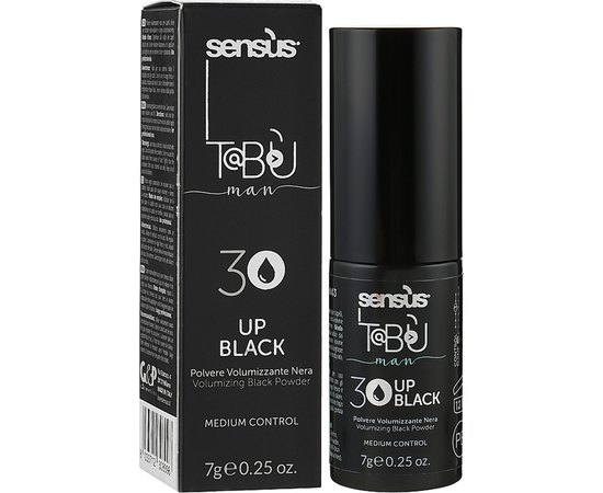 Пудра для об'єму волосся чорна Sensus Tabu Up 30 Black, 7g, фото _ab__is.image_number.default