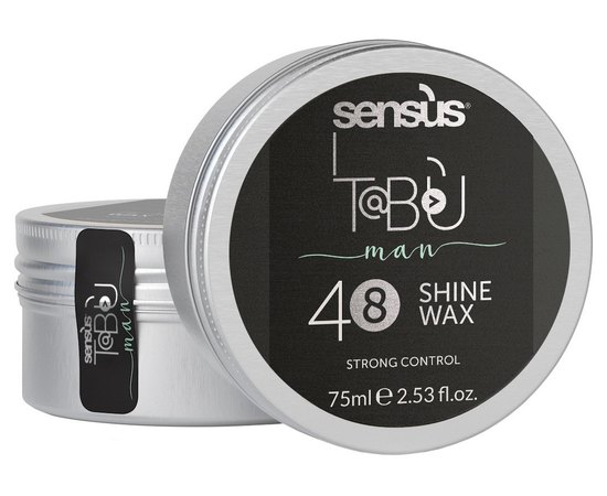 Віск з блиском для волосся Sensus Tabu Shine Wax 48, 75 ml, фото 