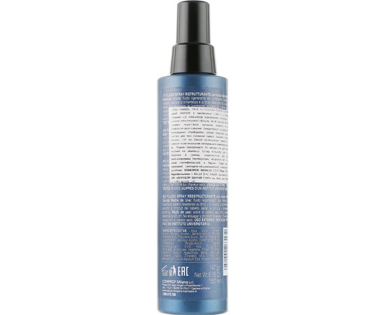 Восстанавливающий спрей-флюид SeipuntoZero Hairzoe Time Protrction Restructuring Spray Fluid, 150 ml, изображение 2