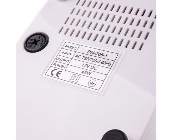 Фрезер для маникюра бело-черный Simei DM-206, 45 W/ 35000 об, изображение 3