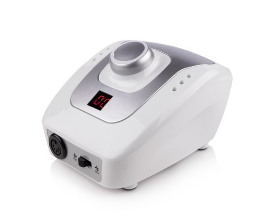 Фрезер для маникюра бело-серебристый Simei DM-206, 45 W/ 35000 об, изображение 2