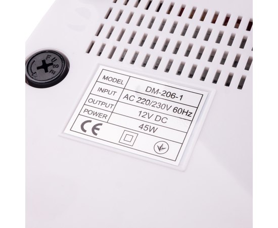 Фрезер для маникюра бело-серебристый Simei DM-206, 45 W/ 35000 об, изображение 4