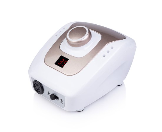 Фрезер для маникюра бело-золотой Simei DM-206, 45 W/ 35000 об., изображение 2