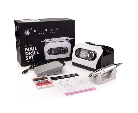 Фрезер для маникюра Bucos ZS-717 Professional, 65 W/35000 об, изображение 6