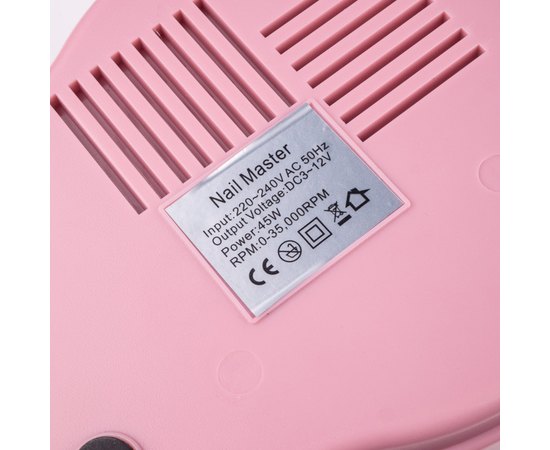 Фрезер для маникюра ZS-601 Professional Pink, 45 W/ 35000 об, изображение 4