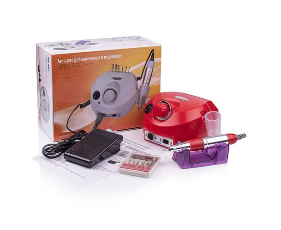 Фрезер для маникюра ZS-601 Professional Red, 45 W/ 35000 об, изображение 5