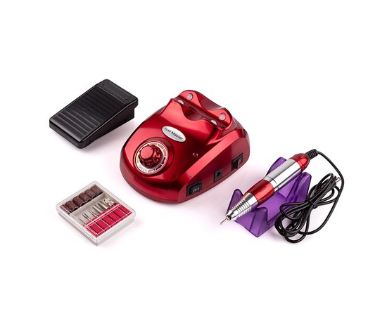 Фрезер для маникюра ZS-603 Professional Red, 45 W/ 35000 об, изображение 2