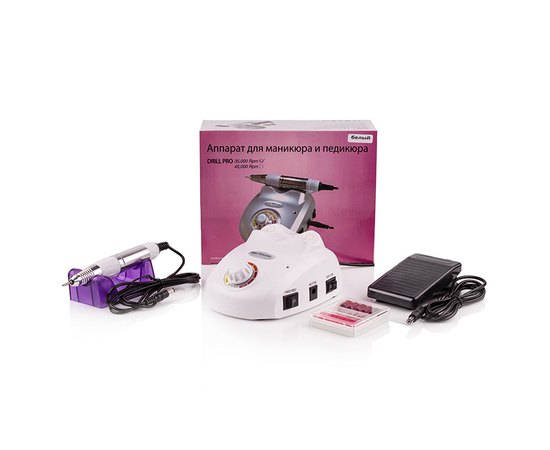 Фрезер для маникюра ZS-603 Professional White, 45 W/ 35000 об, изображение 4