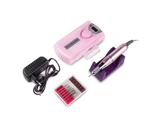 Фрезер портативный с аккумулятором Mobile Drill BQ-101 Pink, 45 W/35000 об., изображение 3