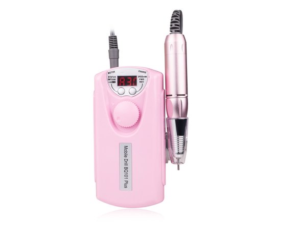 Фрезер портативный с аккумулятором Mobile Drill BQ-101 Pink, 45 W/35000 об.