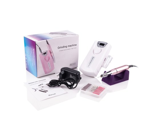 Фрезер портативный с аккумулятором Mobile Drill BQ-101 White, 45 W/35000 об., изображение 5