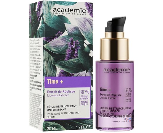 Коригувальна сироватка для вирівнювання тону Academie Time+ Even Tone Restructuring Serum, 30 ml, фото _ab__is.image_number.default