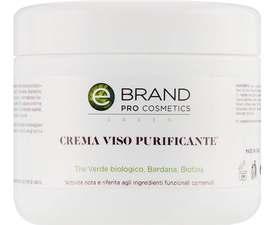 Крем для проблемной кожи с миндальной кислотой и комплексом Биотин Ebrand Crema Viso Purificante, 250 ml