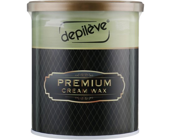 Depileve Premium Cream Film Wax Кремовий віск преміум класу в банку, 800 г, фото 