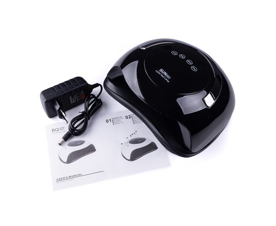 Лампа для манікюру із ручкою Sun BQ-5T Black Led+Uv, 120 W, фото _ab__is.image_number.default