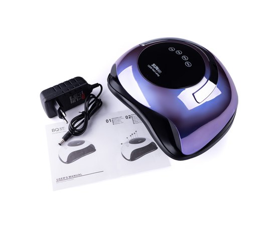 Лампа для манікюру із ручкою Sun BQ-5T Mirror Violet, 120 W, фото _ab__is.image_number.default