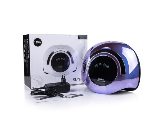 Лампа для манікюру із ручкою Sun BQ-5T Mirror Violet, 120 W, фото _ab__is.image_number.default