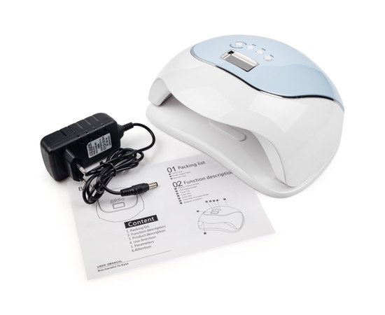 Лампа для манікюру Sun BQ-V5 Macaroon Blue Led+Uv, 120 W, фото _ab__is.image_number.default