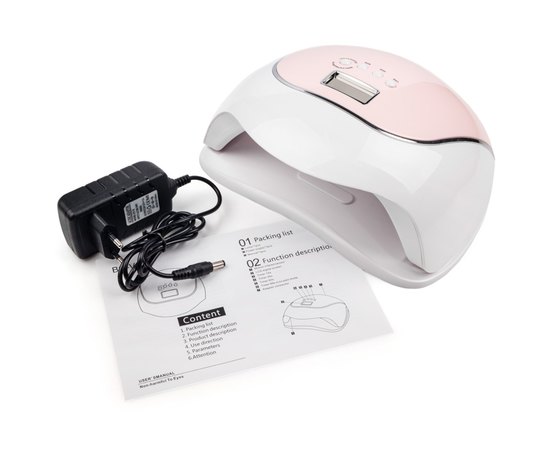 Лампа для манікюру Sun BQ-V5 Macaroon Pink Led+Uv, 120 W, фото _ab__is.image_number.default