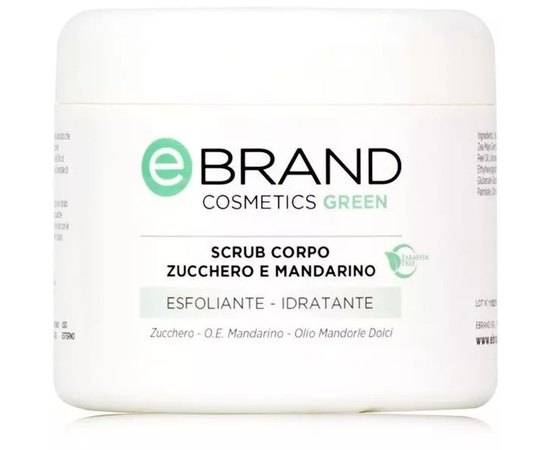 Ebrand Scrub Corpo Zucchero e Mandarino Скраб «Цукор і мандарин» для ніжної шкіри, 500 мл, фото 