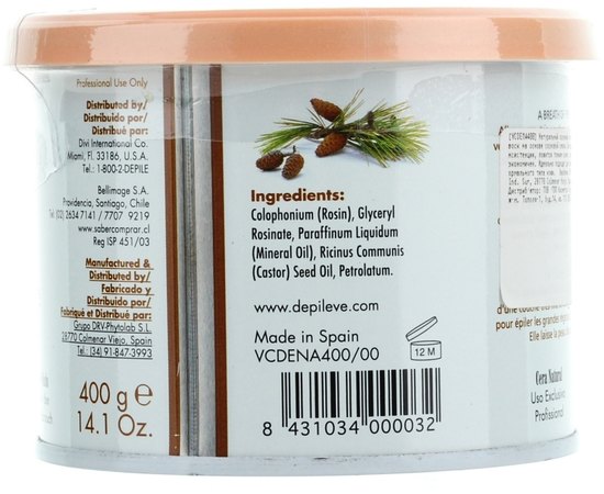 Воск натуральный сосновый Depileve Natural Wax Can, изображение 2